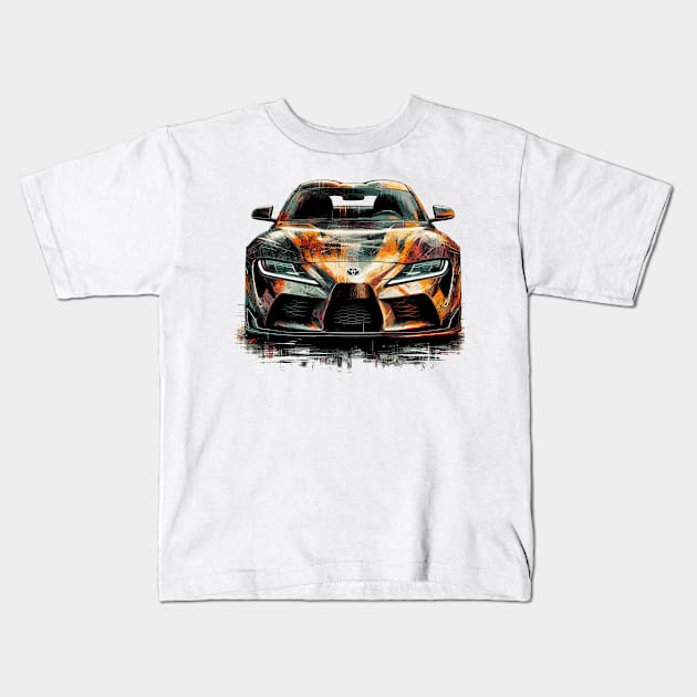 Toyota Supra Kids T-Shirt by Vehicles-Art